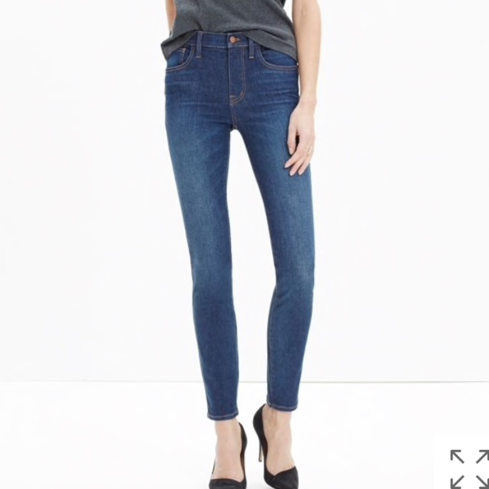 Madewell The high riser skinny jean surfside wash
